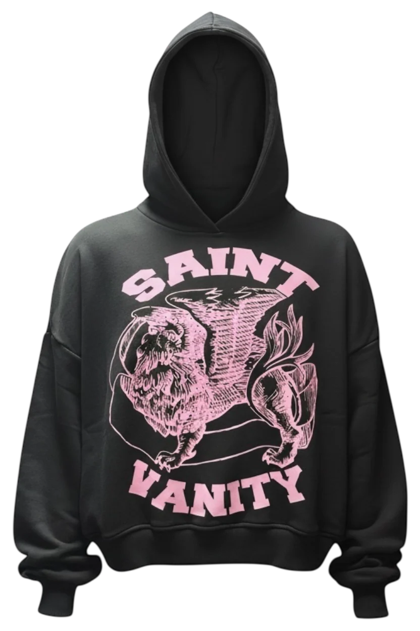 BLACK & PINK GRIFFIN HOODIE BLACK & PINK GRIFFIN HOODIE