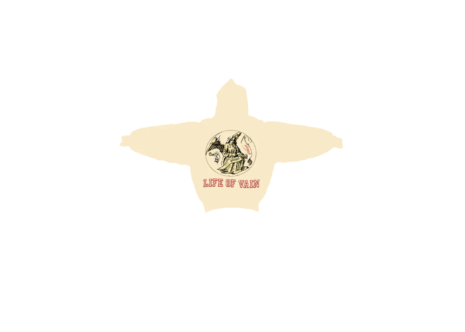 Saint Vanity Cream Life Of Vain Hoodie Saint Vanity Cream Life Of Vain Hoodie