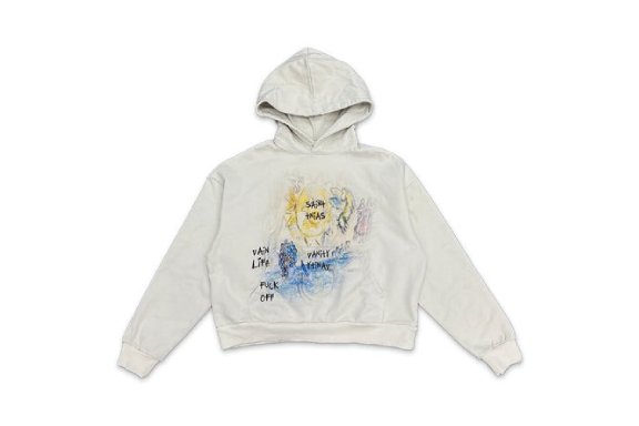 Saint Vanity Vain Life Hoodie Cream Saint Vanity Vain Life Hoodie Cream