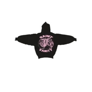 Saint Vanity Black & Pink Griffin Hoodie