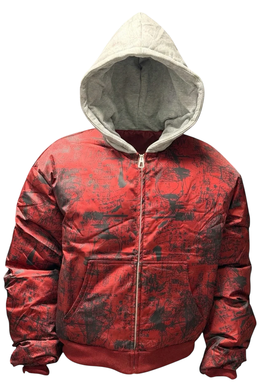 RED GRAFFITI BOMBER RED GRAFFITI BOMBER