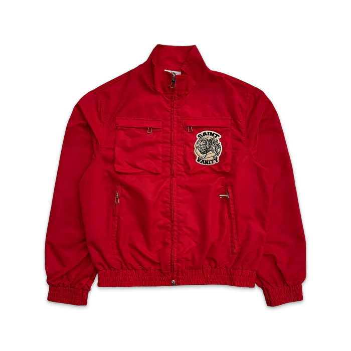 Saint Vanity Nylon Cargo Jacket “Red” Saint Vanity Nylon Cargo Jacket “Red”