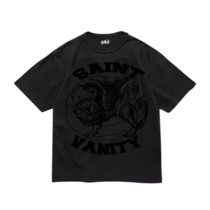 Saint Vanity “Monochromatic” Black Griffin Tee