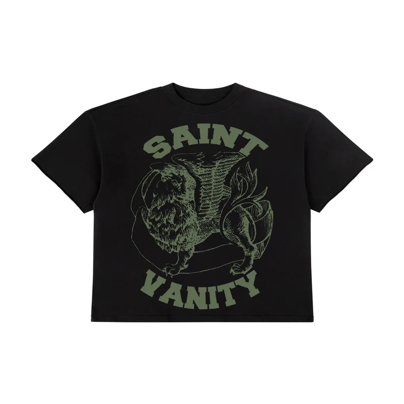 Saint Vanity BLACK & GREEN GRIFFIN TEE Saint Vanity BLACK & GREEN GRIFFIN TEE