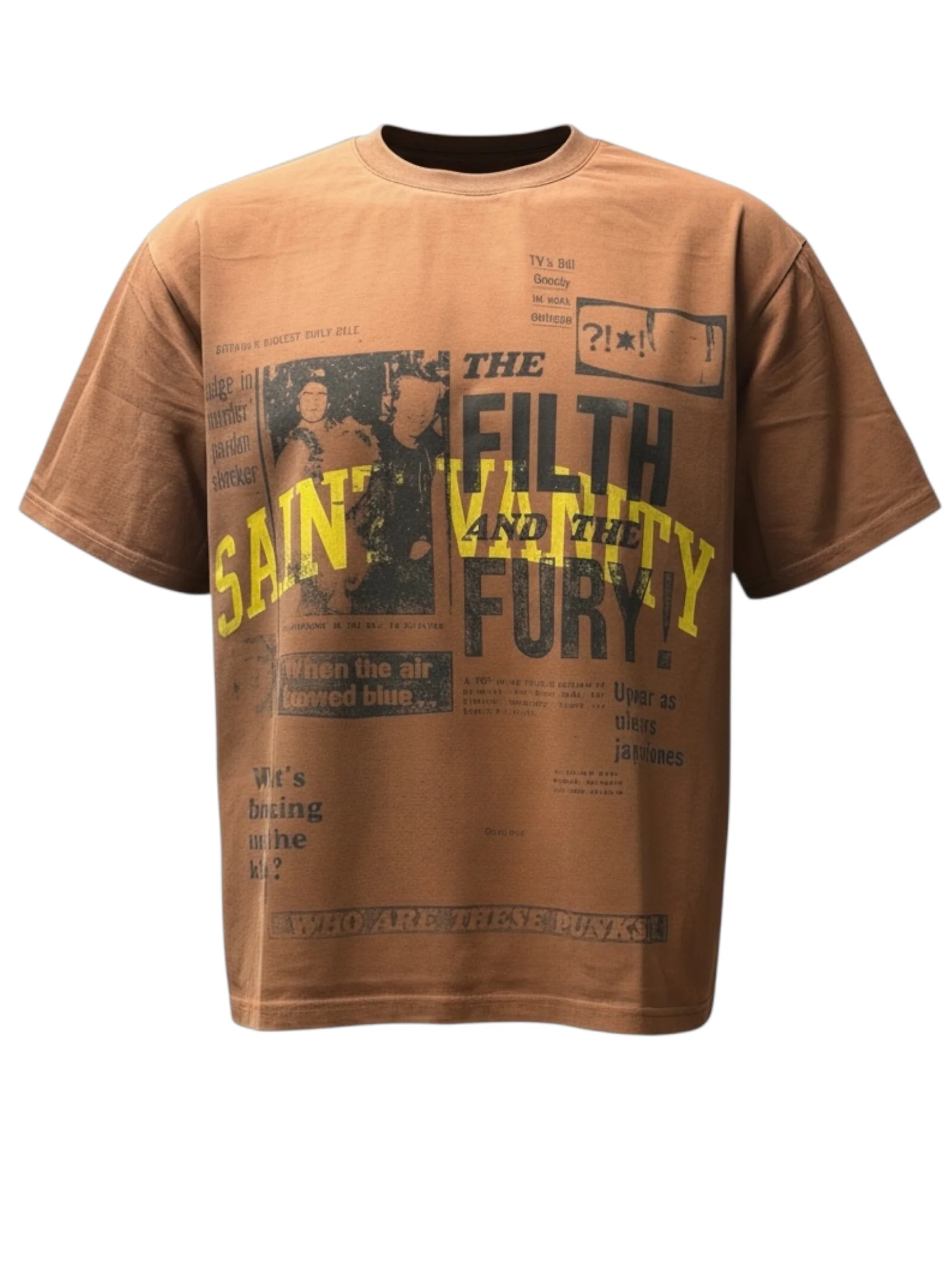 SAINT VANITY NEWSPAPER TEE SAINT VANITY NEWSPAPER TEE