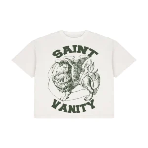 Saint Vanity WHITE & GREEN GRIFFIN T-SHIRT