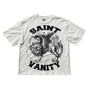 White Saint Vanity Classic Logo Griffin T-Shirt