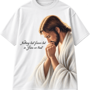 White Saint Vanity We Trust T-Shirt