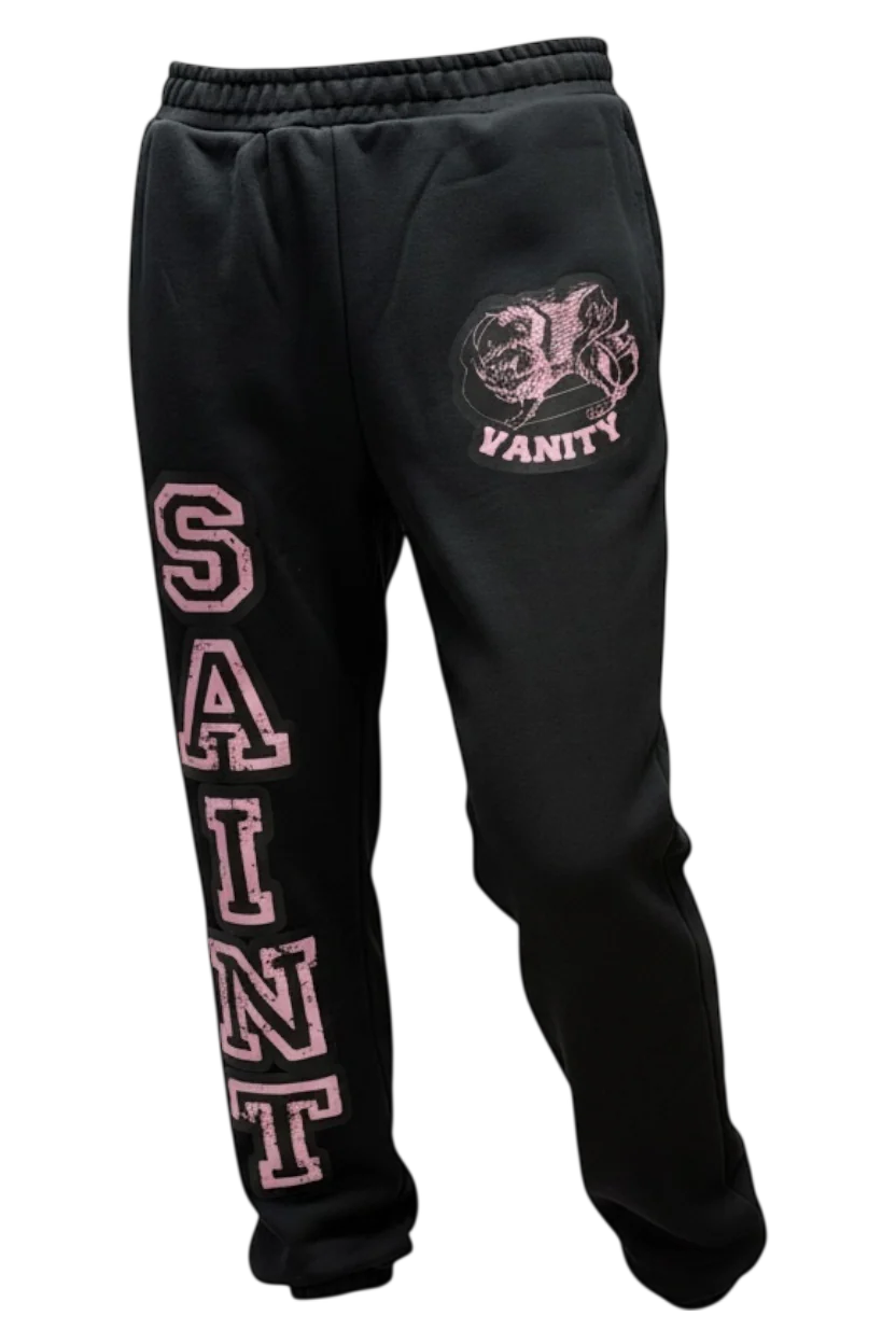 BLACK & PINK VARSITY SWEATS BLACK & PINK VARSITY SWEATS