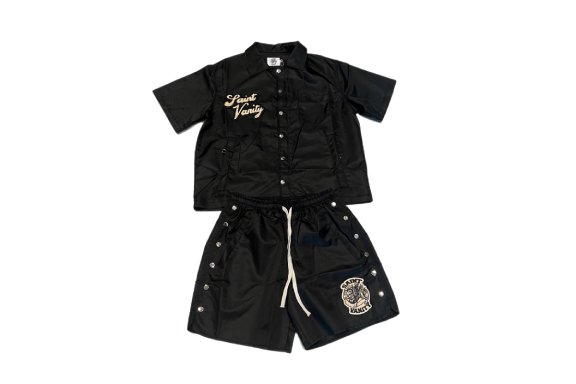 Saint Vanity Zip Up Short Set in Black Saint Vanity Zip Up Short Set in Black